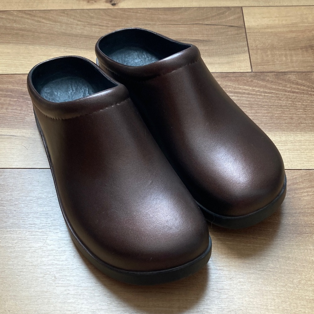 Klogs Brown Dusty Slide On Shoes